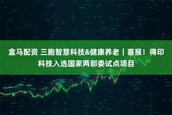 盒马配资 三胞智慧科技&健康养老｜喜报！得印科技入选国家两部委试点项目